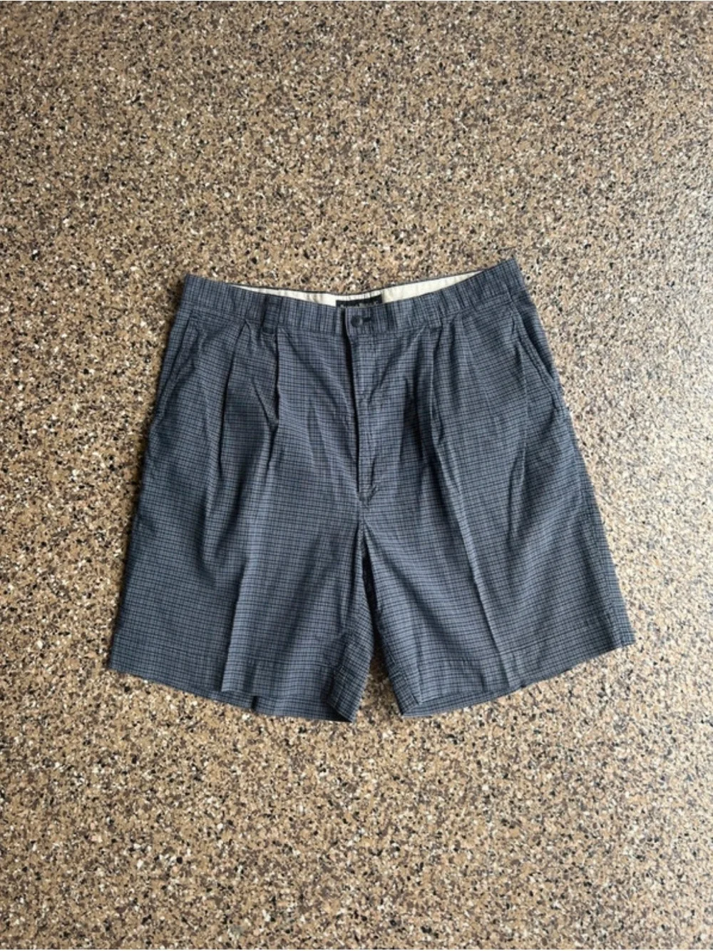 Banana Republic Men's Plaid Flat-Front Shorts